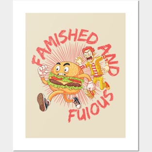 Famished and furious | Burger on the Run! Posters and Art